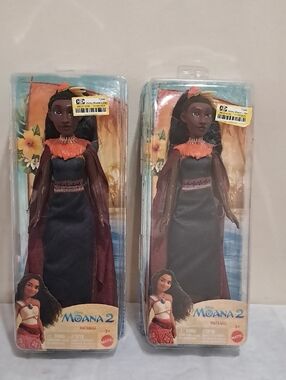 Disney Moana 2 Matangi Doll - Black Hair, Brown Skin, Orange Accents